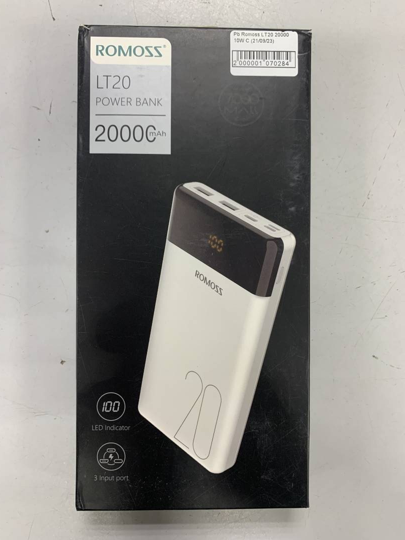 

Romoss 20000mah lt20ps- Б/в. Івано-Франківськ. № 18-000092134