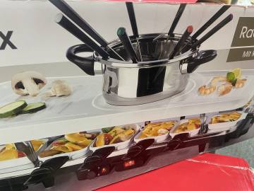 16-000205865: Gourmetmaxx raclette and fondue set