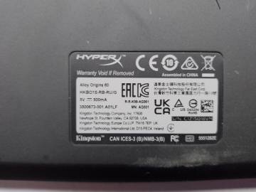 01-200277439: Hyperx alloy origins 60 hx usb