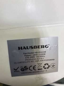 01-200168371: Hausberg hb-8501ab