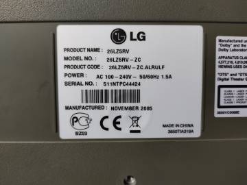 01-200240820: Lg 26lz5rv