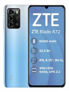 Мобильный телефон Zte blade a72 3/64gb