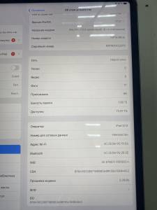 01-200293987: Apple ipad pro 12,9 6-gen. wifi 128gb cellular