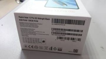 01-200133335: Xiaomi redmi note 12 pro 5g 6/128gb