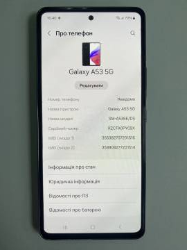 01-200172202: Samsung a536e galaxy a53 5g 8/256gb