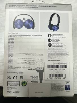 01-200045702: Sony mdr-zx310