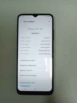 01-200314295: Samsung galaxy a22 5g sm-a226b 4/64gb