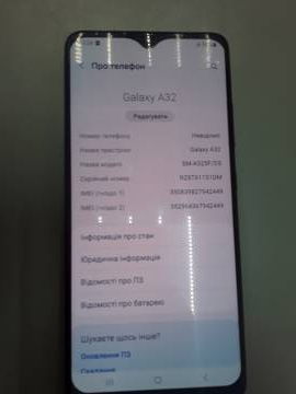 01-200009516: Samsung a325f galaxy a32 4/128gb