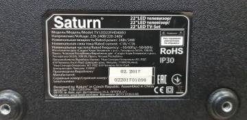 01-200224719: Saturn led22fhd400u