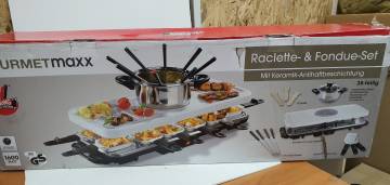 16-000205862: Gourmetmaxx raclette and fondue set