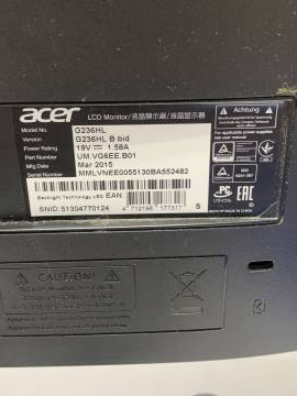 01-200084020: Acer g236hlbbd