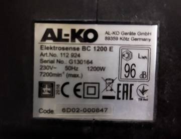 01-200199887: Al-Ko bc 1200 e