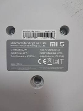 01-200022185: Xiaomi mi smart standing fan 2 lite jllds01xy