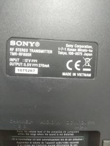 01-200163872: Sony mdr-rf895rk
