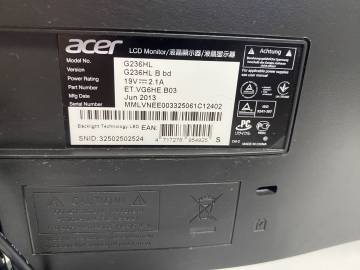 01-200161311: Acer g236hlbbd