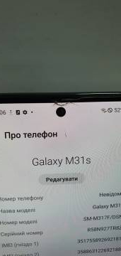 01-19074345: Samsung m317f galaxy m31s 6/128gb