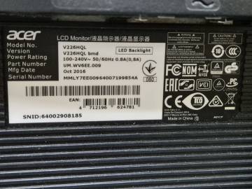 01-200305866: Acer v226hqlab