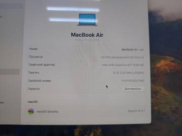 01-200165464: Apple macbook air a1932 13,3&#34; core i5 1,6ghz/ram8gb/ssd128gb/intel uhd graphics 617
