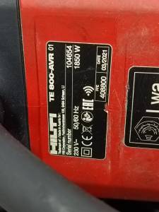 01-200232538: Hilti te 800 avr