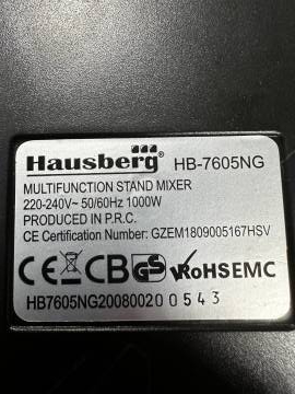 01-200200677: Hausberg hb-7605ng