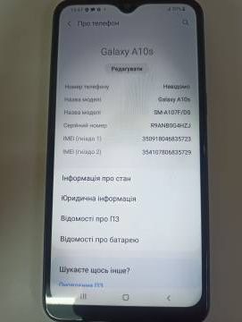 01-200270792: Samsung a107f galaxy a10s 2/32gb