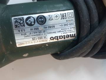 01-200190866: Metabo w 850-125