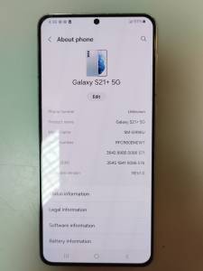 01-200224755: Samsung galaxy s21+ 5g 8/128gb sm-g996b