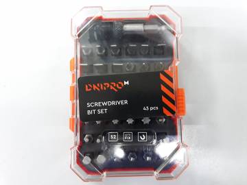 01-200195601: Dnipro-M bit set 43 pcs