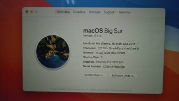 01-200095207: Apple Macbook Pro a1286/ core i7 2,2ghz/ ram8gb/ ssd256gb/ radeon hd6750m 512mb/ dvdrw
