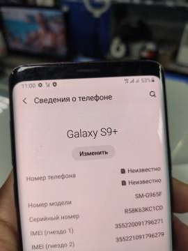 01-200118537: Samsung galaxy s9+ sm-g965 ds 64gb