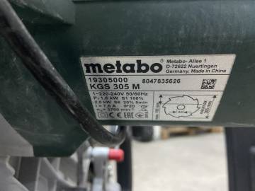 01-200082220: Metabo kgs 305 m