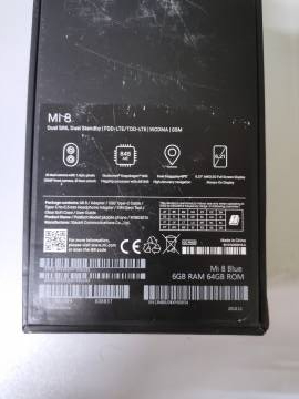 01-200242604: Xiaomi mi-8 6/64gb