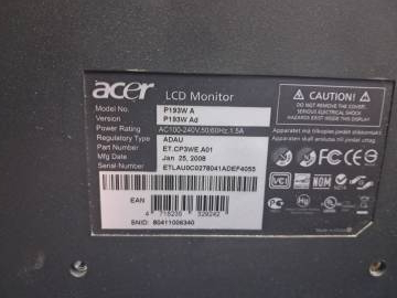 01-200245145: Acer p193w