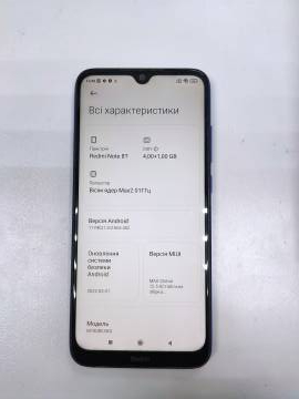 01-200318285: Xiaomi redmi note 8t 4/64gb