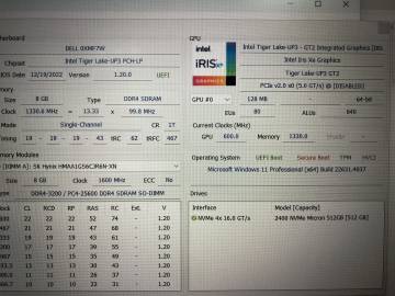 01-200241940: Dell єкр. 15,6/ core i5-1135g7 2,4ghz/ ram8gb/ ssd512gb/ iris xe