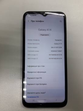 01-200273665: Samsung galaxy a14 4/128gb