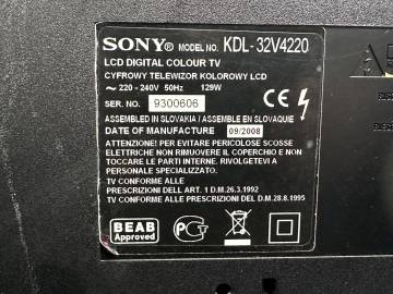 01-200265698: Sony kdl-32v4220