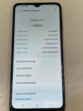 01-200309209: Samsung a125f galaxy a12 4/64gb