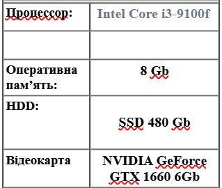 01-200293642: Пк сист. блок пк intel core i3-9100f/ram 8 gb/hdd від