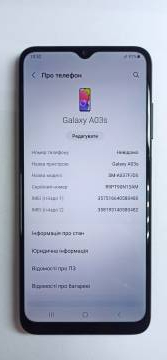 01-200067732: Samsung galaxy a03s 4/64gb