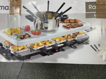 16-000205755: Gourmetmaxx raclette and fondue set