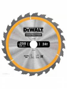 Диск Dewalt диск для дерева 250 24т 30 dewalt сonstruction