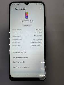 01-200092469: Samsung galaxy a03s 3/32gb