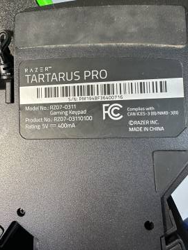 01-200125573: Razer tartarus pro rz07-03110100