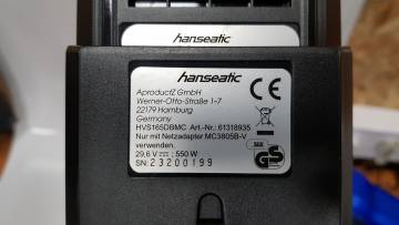 16-000255871: Hanseatic hvs165dbmc
