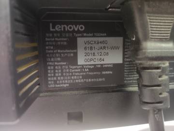 01-200258907: Lenovo t2224d thinkvision