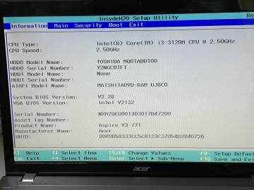 01-200173876: Acer core i3 3120m 2.5ghz/ram6gb/hdd1000gb/gf gt730m/dvdrw