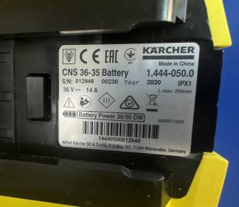 01-200207786: Karcher cns 36-35 battery + акб 36в 5ач