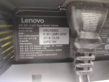 01-200258908: Lenovo t2224d thinkvision