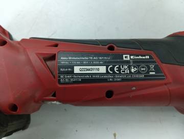 01-200278568: Einhell te-ag 18/115 li